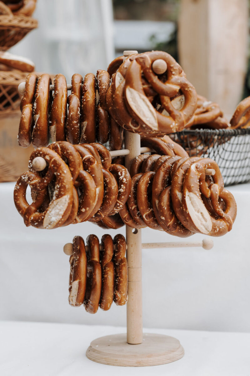 Detailaufnahme des Breznbuffet