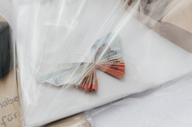 Detailbild Hochzeitsgeschenk Geldschein