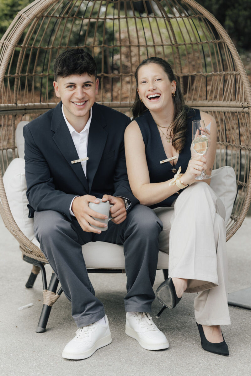 Portraitaufnahme der Hochzeitsgäste