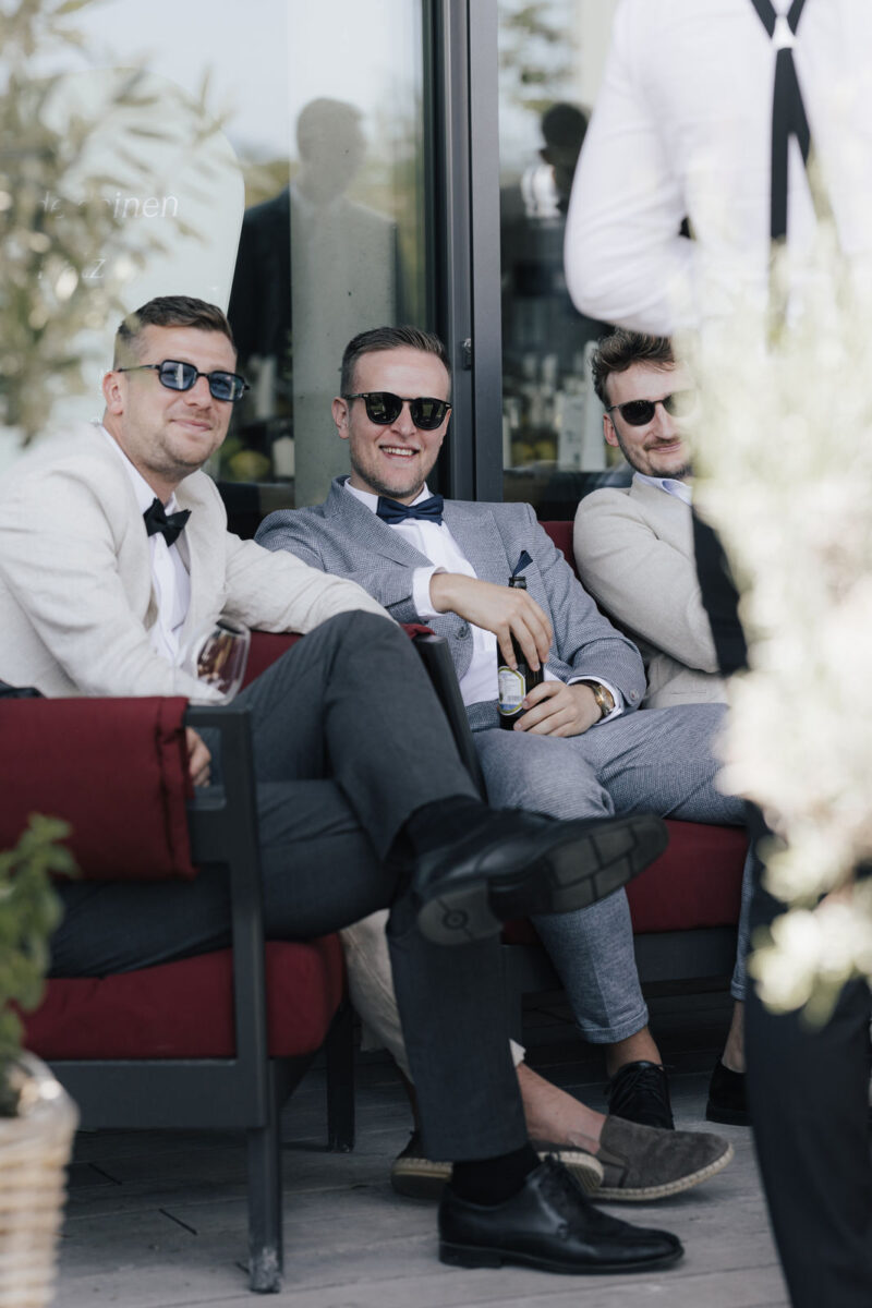 Hochzeitsgäste am Dinzler Irschenberg