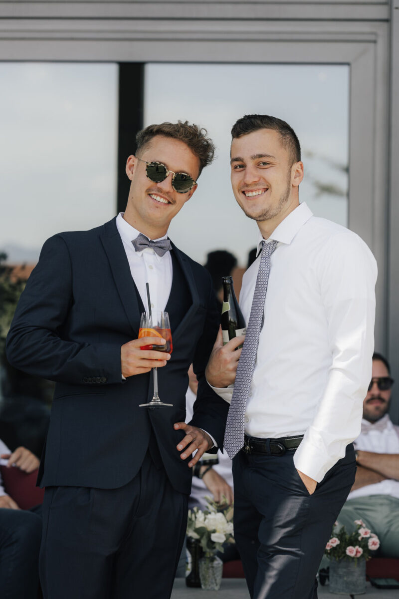 Hochzeitsgäste am Dinzler Irschenberg