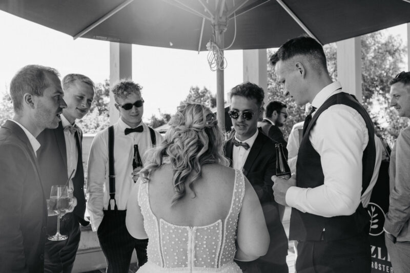 Hochzeitsgäste am Dinzler Irschenberg