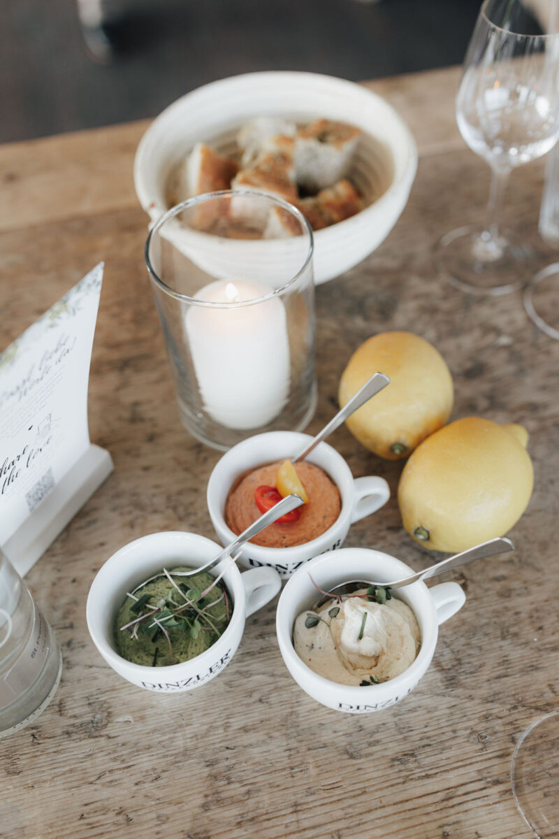 Detailaufnahme der Vorspeise Auftrische bei der Hochzeit im Dinzler Irschenberg