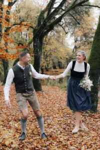 Brautpaarshooting im Kurpark Bad AIbling