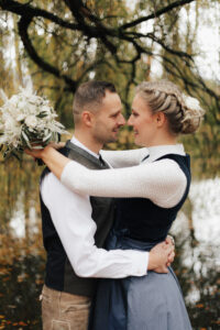 Brautpaarshooting im Kurpark Bad AIbling